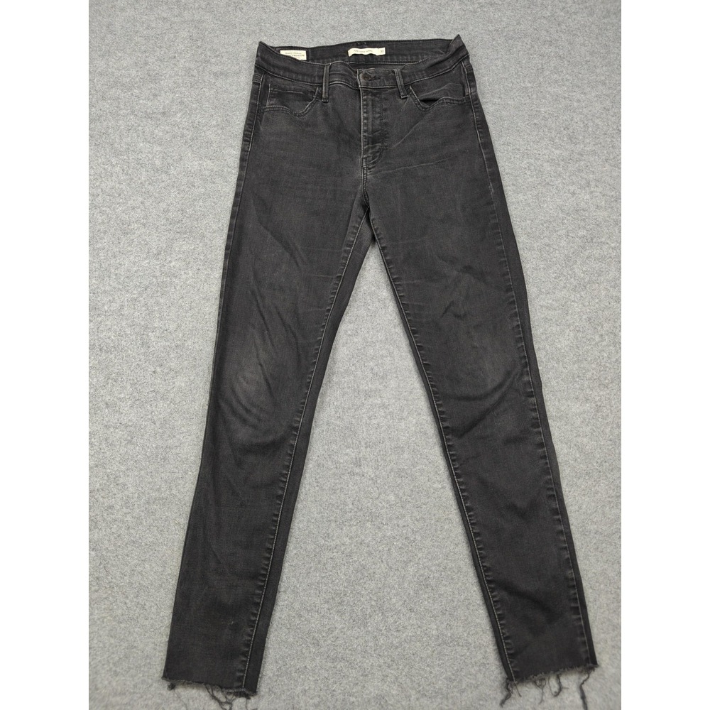 Levi's 720 Super Skinny Jeans Womens 30 Gray Charcoal Wash High Rise Denim